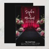 Invitation Mariage Magazine Couverture florale (Devant / Derrière)