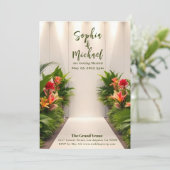 Invitation Mariage Magazine Couverture Tropical (Debout devant)