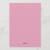 Invitation Mariage Magenta Vivid Bloom (Dos)