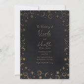 Invitation Mariage Magie Fantaisiste Tourbillons Célestes (Devant)