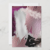 Invitation Mariage | Magnifique Gras Cassis Plum Abstrait (Dos)