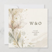 Invitation Mariage Magnolia Ivoire (Dos)