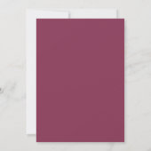 Invitation Mariage Magnolia Plum (Dos)