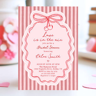 Invitation Mariage Main Levée Amour Dans L'air Nœud Papillon