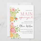 Invitation Mariage Main Squeeze - Mariée Citron Citrus (Devant)