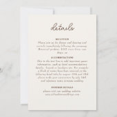 Invitation Mariage Mandala Abstrait Bleu Turquoise Rose (Dos)