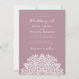 Invitation Mariage Mandala Délice de Parfum Floral Vibrant