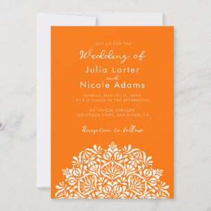 Invitation Mariage Mandala Délice de Parfum Floral Vibrant