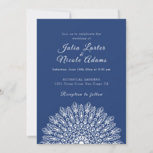 Invitation Mariage Mandala d'Herbe de Pampas au style plume d