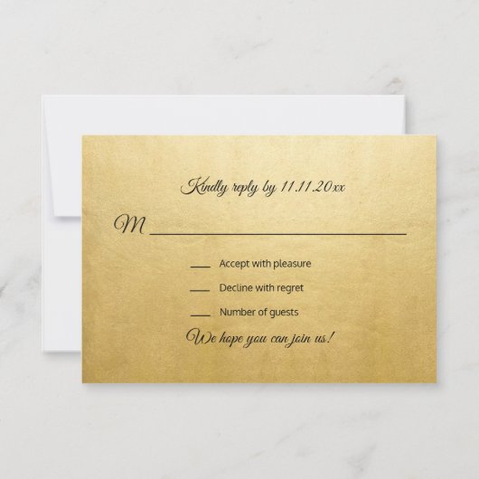 Invitation Mariage Mandala RSVP en or rouge personnalisé (Dos)