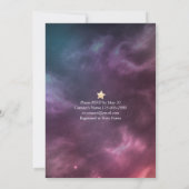 Invitation Mariage MANGER Boire Be Marié Galaxy Constellation (Dos)
