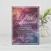 Invitation Mariage MANGER Boire Être Marié Constellations De  (Debout devant)