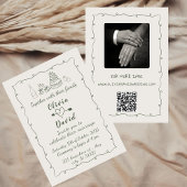 Invitation Mariage manuscrit Dessin Funky Dessin À Main