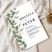 Invitation Mariage manuscrit Eucalyptus