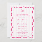Invitation Mariage manuscrit Whimsical Rose (Devant)