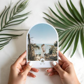 Invitation Mariage Mariage de palmier à aquarelle de Boho tro