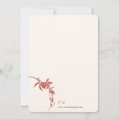 Invitation Mariage Mariage Fall in Love (Dos)