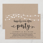 Invitation Mariage Mariés Fuite de Noces Fête Casual (Devant / Derrière)