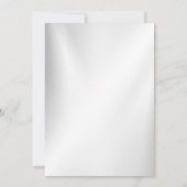 Invitation Mariage Marine Bleu Blanc Or Floral Argent (Dos)