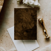 Invitation Mariage Marron Mocha Argent Vieilli
