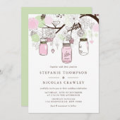 Invitation Mariage Mason Jars (Devant / Derrière)