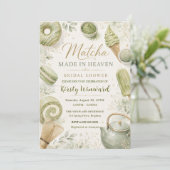 Invitation Mariage Matcha fait au Ciel (Debout devant)