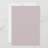 Invitation Mariage Mauve Rose (Dos)