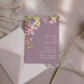 Invitation Mariage Meadow Fleur sauvage Boho Watercolor