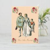 Invitation Mariage Médiéval De Mariage Et De Mariage De Chamb (Debout devant)