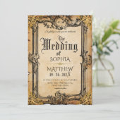 Invitation Mariage Médiéval Fantastique (Debout devant)
