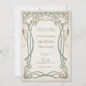 Invitation Mariage Médiéval Fantastique Celtique (Devant)