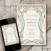 Invitation Mariage Médiéval Fantastique Celtique