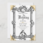 Invitation Mariage Médiéval Fantastique Royal (Devant)