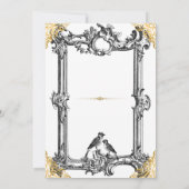 Invitation Mariage Médiéval Fantastique Royal (Dos)
