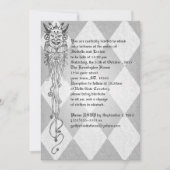 Invitation Mariage médiéval Jester Diamonds Goth (Devant)