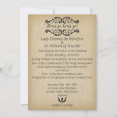 Invitation Mariage médiéval Merriment Faux Parchment (Devant)