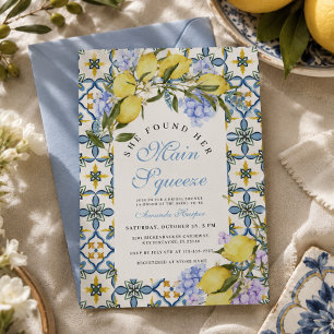 Invitation Mariage méditerranéen au citron, le grand jour