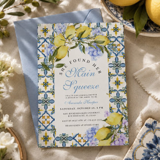 Invitation Mariage méditerranéen au citron, le grand jour