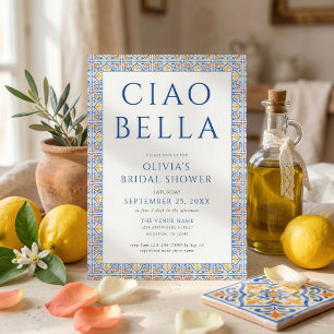 Invitation Mariage Méditerranéen Italien Ciao Bella