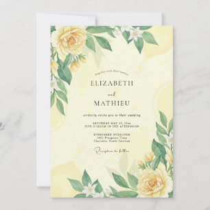 Invitation Mariage Méditerranéen Jubilatoire Jaune