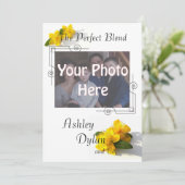 Invitation Mariage mélangé par moût de photo de famille de St (Debout devant)