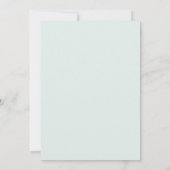 Invitation Mariage Menthe Aqua Feuillage Eucalyptus Doux (Dos)