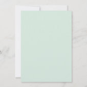 Invitation Mariage Menthe Pervenche Succulente Eucalyptus (Dos)