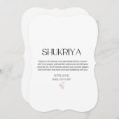 Invitation Mariage, Merci, Sud-Asiatique, Mariage Indien (Devant / Derrière)