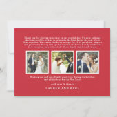 Invitation Mariage Merrily Ever After / Photo de vacances / R (Dos)