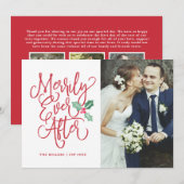 Invitation Mariage Merrily Ever After / Photo de vacances / R (Devant / Derrière)