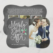 Invitation Mariage Merrily Ever After Vacances/Réunion de Rem (Devant / Derrière)