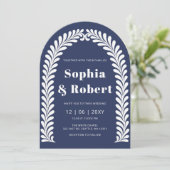 Invitation Mariage mexicain Blue Talavera (Debout devant)