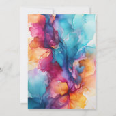 Invitation Mariage mexicain d'encre de festa (Dos)