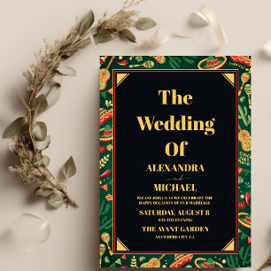 Invitation Mariage mexicain Fiesta Papel Picado